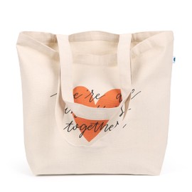 FINGERCRAFT Tote Bag, Lightweight and High Capacity Natural Cotton Canvas Shopping Bag, Multipurpose Regular Uses Grocery and Carry Bags for Men and Women Together