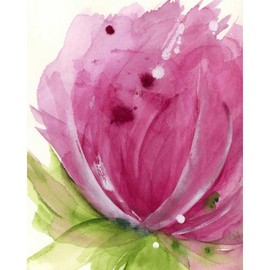 ArtDirect Derman, Dawn 20x24 Gallery Wrapped Canvas Museum Art Titled: Pink