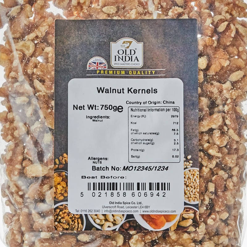 Old India Walnut Kernels 750g