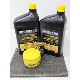 Briggs & Stratton 15W-50 (2 Quarts) Full Synthetic Vanguard 810cc Engine Oil Change Kit with Fuel Treatment