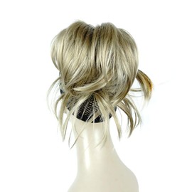 Lydell Adjustable Messy Style Ponytail Hair Extension Synthetic Hair-Piece with Jaw Claw Women Cosplay Wigs Blonde with Highlights