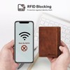 VALENCHI Leather Trifold Wallet For Men - RFID Blocking -