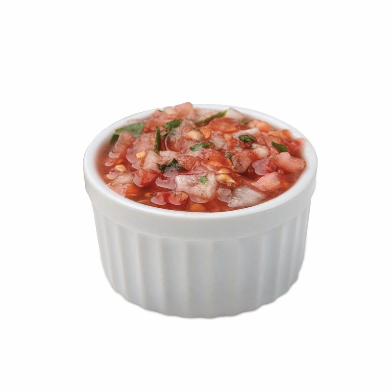 HIC Kitchen Ramekin, Fine Porcelain, For Serving Condiments, Dips, Sauces,