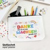 Teacher Canvas Cosmetic Bag with Keyring, 6 Sets