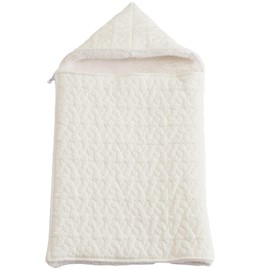 Teijin Baby Sleeper Ebull Baby Baby Cotton Polyester Inner Boa Smooth Texture Washable Gift Baby Shower Gift, white (off-white)