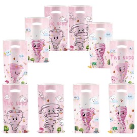 NF ORANGE 30pcs Pink Tornado Party Favor Bags，Pink Tornado Party Decorations，Pink Tornado Birthday Party Supplies Gift