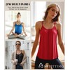 Camisoles for Women with Built in Bra Adjustable Strap Tank