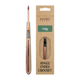Knitter's Pride Terra Crochet Hook 4.5 mm Wooden Brown Single piece