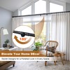 Corner Curtain Rod for Windows - L Shaped 30 to