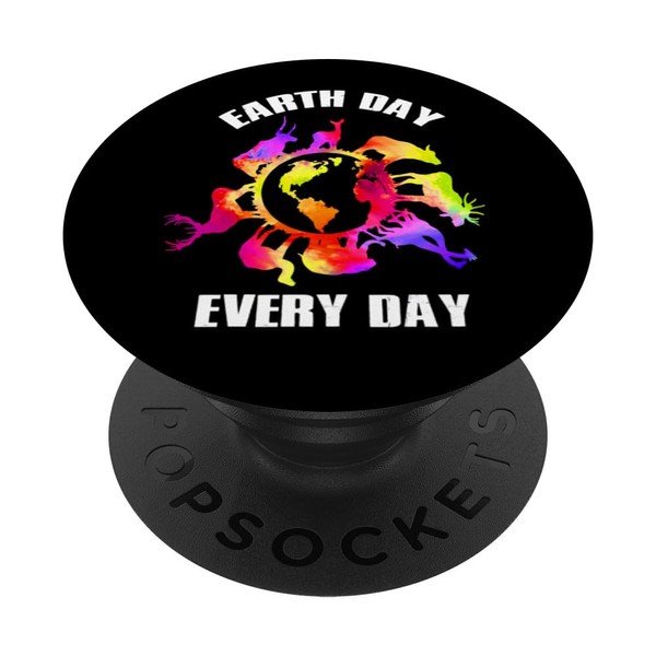 Earth Day Every Day Funny Animals Lovers Earth Day PopSockets