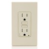 Leviton AFCI Outlet, 15 Amp, Self Test, Tamper-Resistant with LED