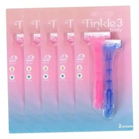 Dorco 도루코 팅클3 여성용 휴대 바디 면도기 2개입 X 5개 Dorco Tingl 3 Women's Portable Body Razor 2 Pieces x 5 [Single item]