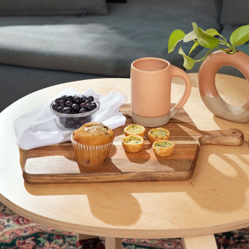 Acacia Wood Cutting Board and Chopping Board with Handle for