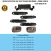 HHCSOP 7PCS Exterior Interior Door Handle Set Front Rear Left