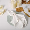 White Waffle Weave Cotton Napkins Set of 6-100% Pure Soft