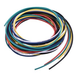 MECCANIXITY 18 Gauge PVC Hookup Wire 1.5m/5ft 18AWG Flexible Electrical Wire UL1007 Tinned Copper Stranded 6 Color, 2mm Dia for Model Aircraft Electric Appliances Internal Connect