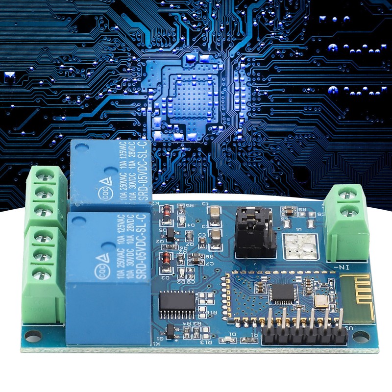 Bluetooth Relay Module 2‑Way for Android Mobile Phone APP Wireless