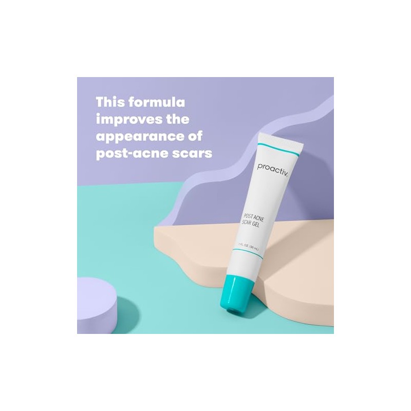 Gel facial para tratamiento de cicatrices de acné