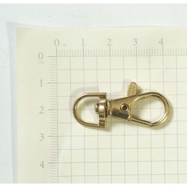 ALL in ONE Lobster Clasps Claw Swivel Trigger Clips Snap Hooks Bag Key Ring Hook Charms Findings (20pcs Light Gold)