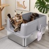 Generic Extra Large Cat Litter Box Stainless Steel Litter Box