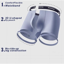 ROSTITCH Mens underwear boxer briefs Ultra Breathable,cool dry Soft with Fly ComfortFlexible Waistband S-3XL,Multipack (US, Alpha, Small, Regular, Regular, 6clours 8pack)