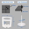 Tile Leveling System 2mm 200Pcs for Professional Ceramic Tile and