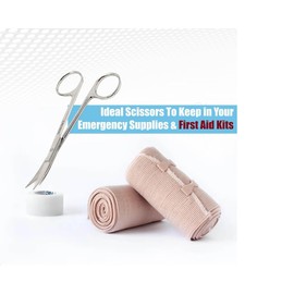 Iris Micro Dissecting Scissors 4.5" Curved Fine Point - Perfect for Doctors, Nurses, EMS, Students, Education & Training and More (Silver)