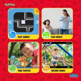 eKids ekids Pokemon Kids Camera with SD Card, Digital Camera for Kids with Video Recording, Built-in Digital Stickers for Fans of Pokemon Gifts
