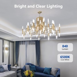 TASMOR G9 LED 8W Lampe Kaltweiss 6500K, LED G9 Leuchtmittel 840 Lumen, Kein Flimmern, Entspricht 80W Halogenlampe, 360°Abstrahlwinkel, nicht dimmbar, Energiesparende LED-Glühbirnen, 5er Pack