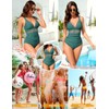 CMTOP Women's One Piece Swimsuits Mesh Tummy Control Swimming Costume