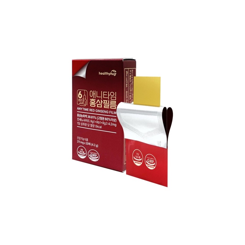 Healthy Hug 6-Year-Old Anytime Red Ginseng Film 211mg 20 Films