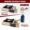 SHINESTAR Dual Fuel Camping Stove with Butane & Propane Compatibility,