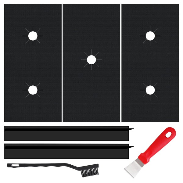 Guards for Gas Stove Top Protector Covers 0.3mm,Heat Resistance Burner
