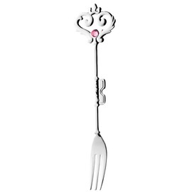 Takakuwa Metal 401390 Harky Pink Hime Fork, Silver