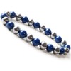GOLD STONE Terahertz Ore, Northern Stone Blue Bracelet, 0.3 inches