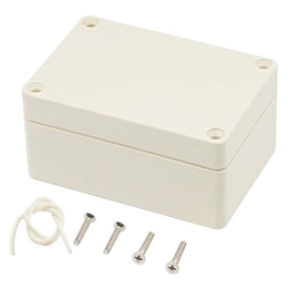 Zulkit Junction Box ABS Plastic Dustproof Waterproof IP65 Universal Electrical Boxes Project Enclosure Gray 3.9 x 2.7 x 2 inch (100 x 68 x 50 mm)