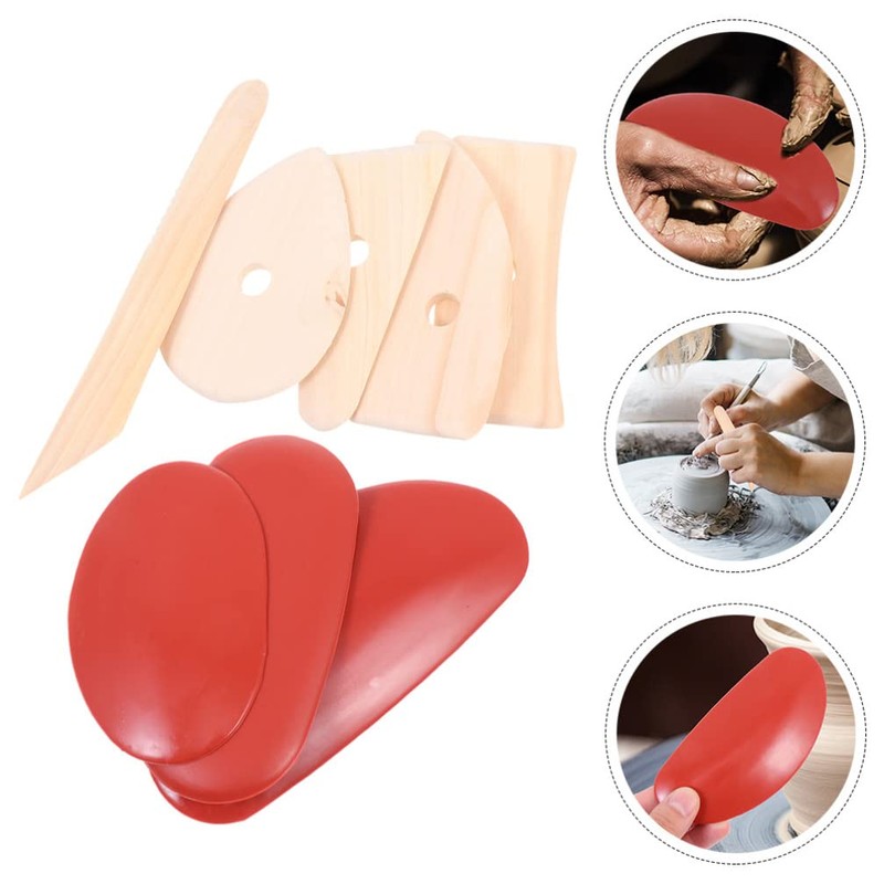 COHEALI 1 Set DIY Ceramic Tools Ceramic Clay Ribs Soft