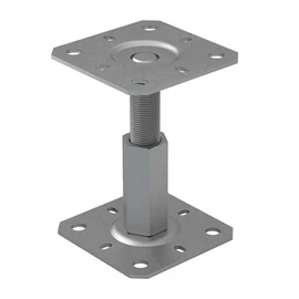 Heavy Duty Galvanised Adjustable 100-150mm Elevated Post Base Support for Pergola Terrace Gazebo (100mm x 100mm)
