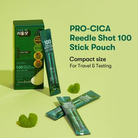VT COSMETICS Sérum Pro Cica Reedle Shot 100 Essence 10 Sobres x 2ml – Suero Calmante con Microagujas Vegetales, Extracto de Centella Asiática y Exosomas para Piel Sensible