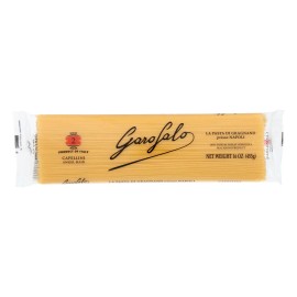 UD_Garofalo Capellini Angel Hair Pasta Case of 20-16 Oz Gluten-Free Handmade Fresh Style Primary Ingredients Durum Wheat Corn