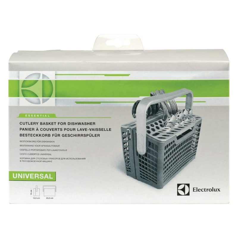 Electrolux Cestello Portaposate con 2 scomparti modulari, Manico salvaspazio, Compatibile