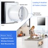 Hose Vary Upgraded Glass Panel, 4inch Window Wall Extractor Fan,