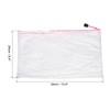 sourcing map Mesh Zipper Bags, A4 Size Plastic Zip File