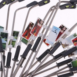 Fenteer 20 Pieces Ho 1:200 Degree Graduation Street Lights Street Lamp Landscape Railway Accessories