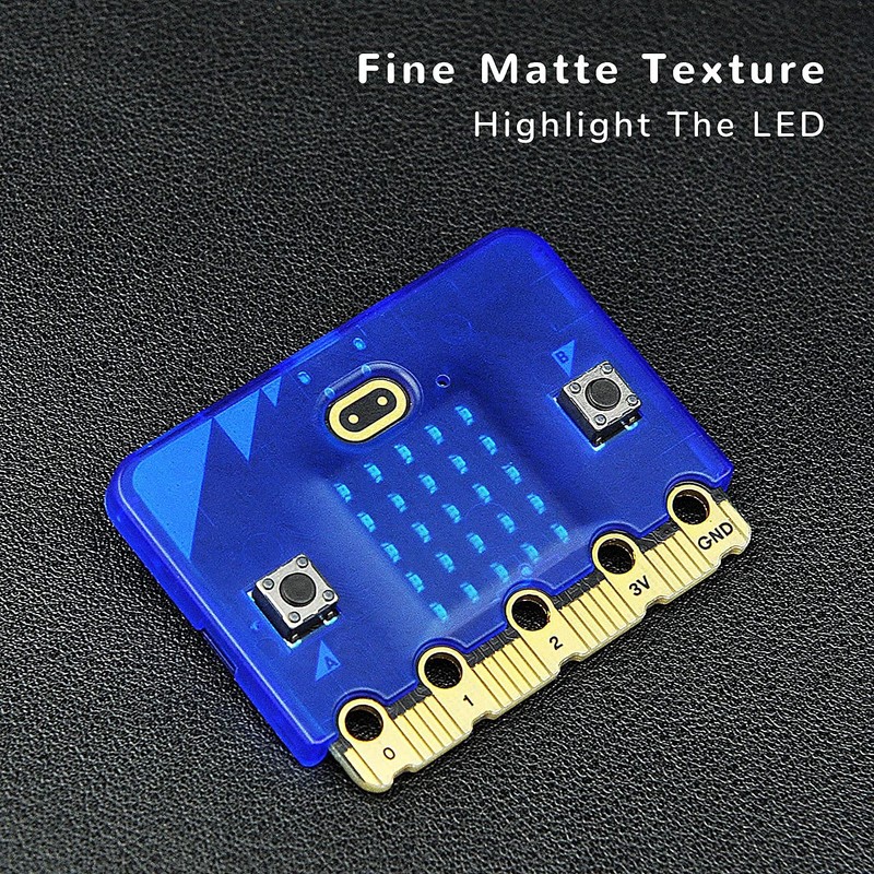 ELECFREAKS microbit V2 Protective Case Simple Frosted Case, Easy to