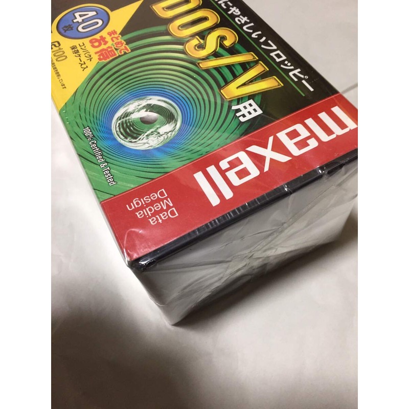 Hitachi Maxell Maxell MFHD18.C40P 3.5 Inch 2HD Floppy Disk, DOS/V