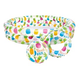 Alberca inflable redonda Intex Fishbowl 59469 Fishbowl de 1.32m x 28cm 248L blanca bolsa