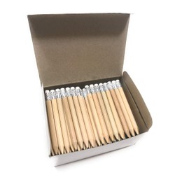 /A Pack of 100 Mini Pencils Short with Eraser Half Pencil Golf Pencil Mini Pencil
