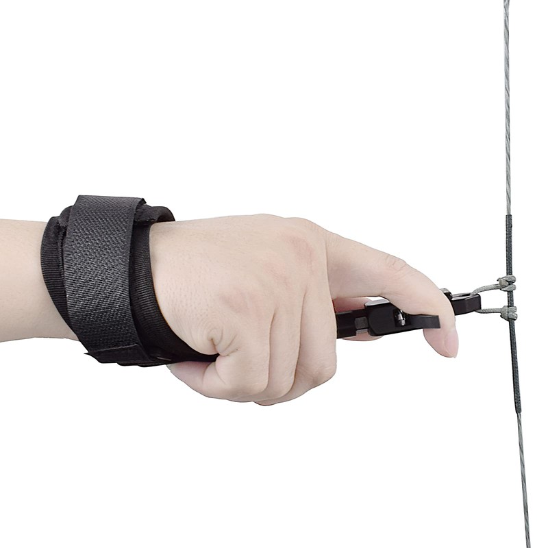 Elong Compound Bow Quick Shot Release Buckle Strap Black Trigger