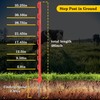 Zoiut 25 Pack Electric Fence Posts,48 Inch/4FT Step-in Plastic Posts